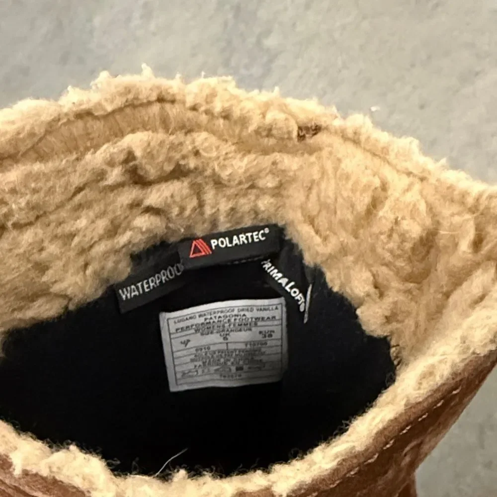 Patagonia Brown Shearling Winter Boots